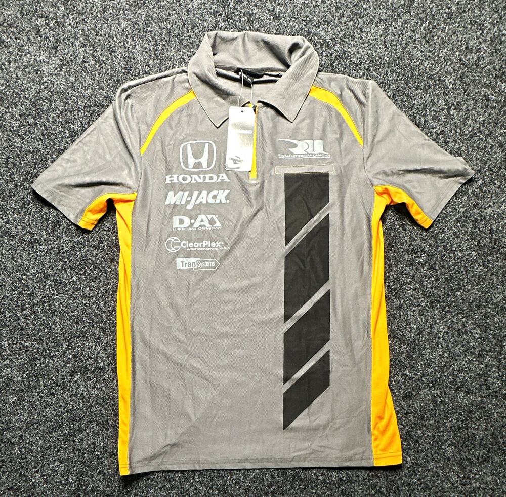 Cavallino Podium Polo Men's 2XL Gray/Orange Colorblock Honda Racing SS Logo